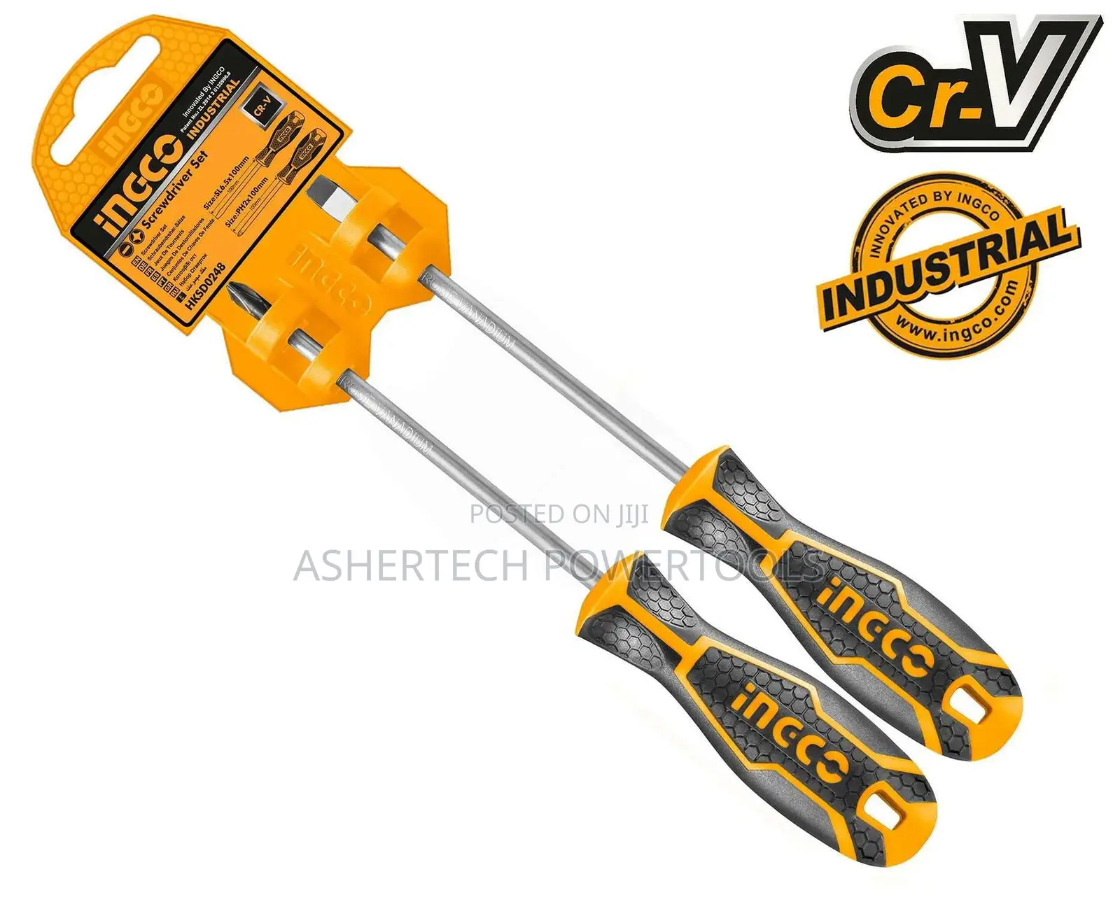 Ingco Hksd0248 2 PCS Screwdriver Set