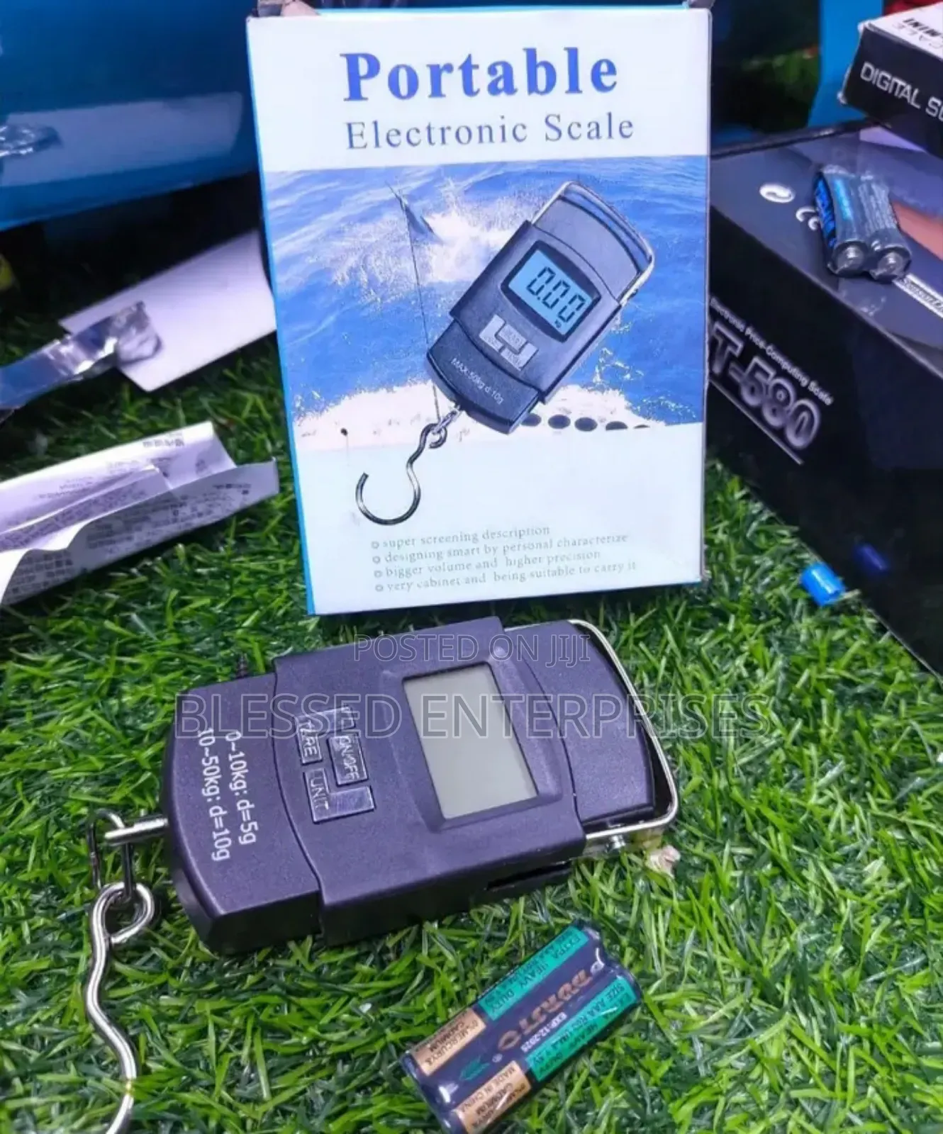 Proffered 50kg Digital Portable Black Weighing Scale