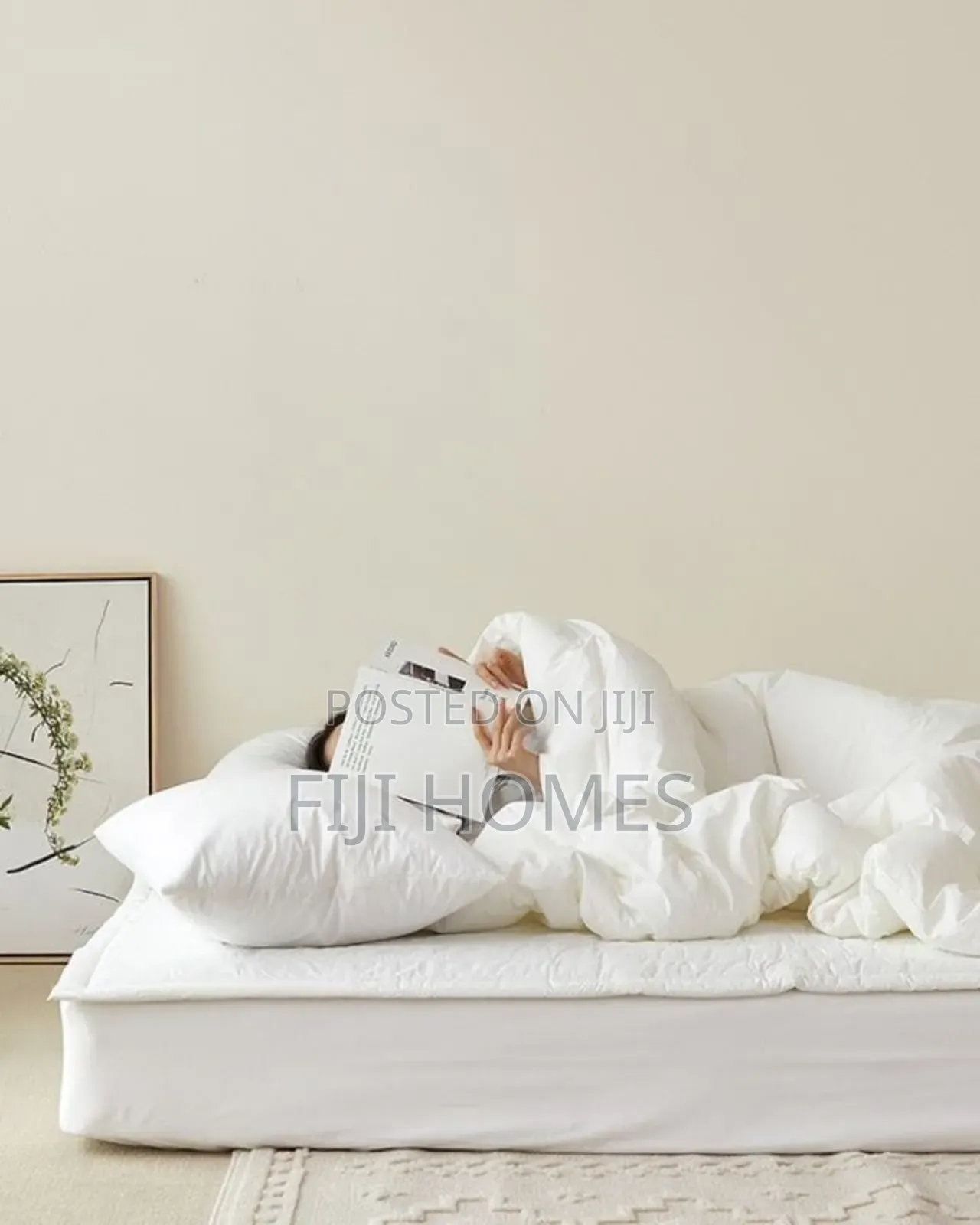 Plain White Unbinded Duvet – 6×6