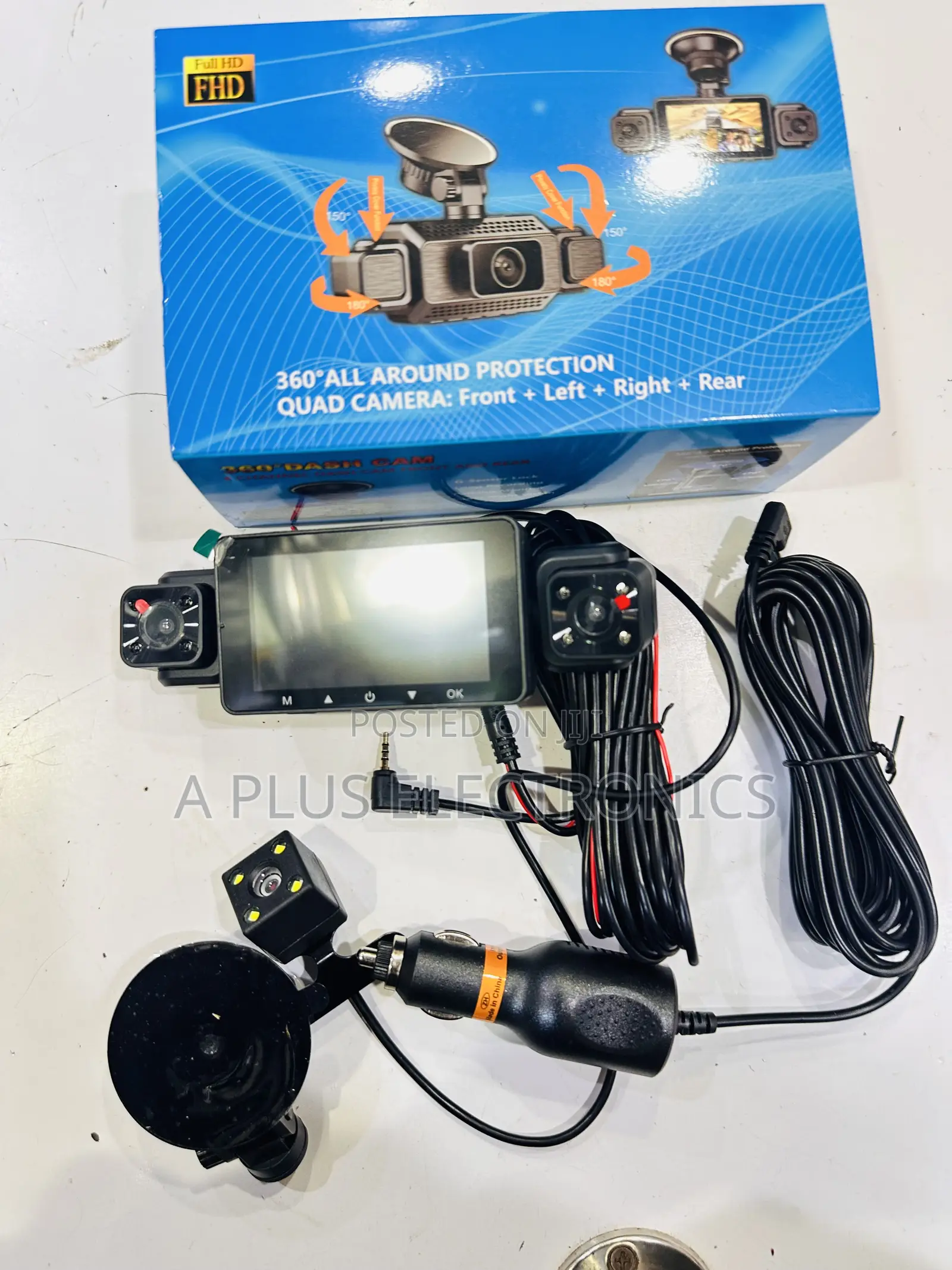 S22 4 Lens Dash Camera – 360° View Night Vision System