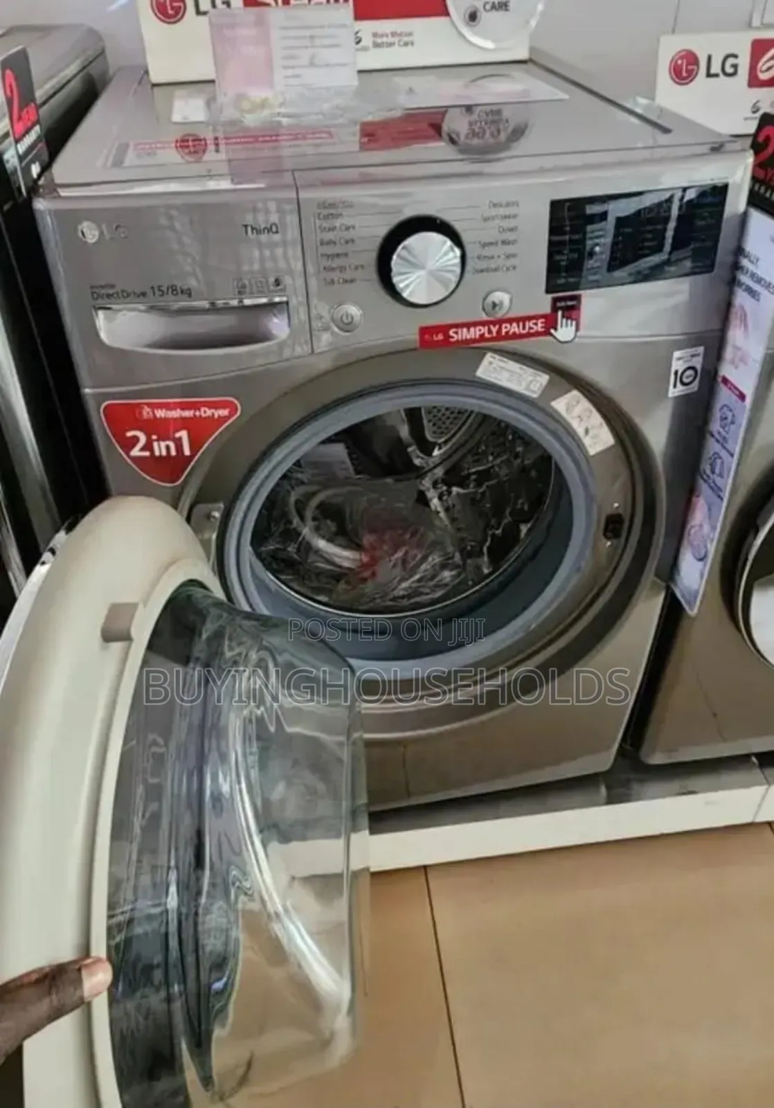 Lg 15kg/8kg Washing Machine Thinq Wash|Dry