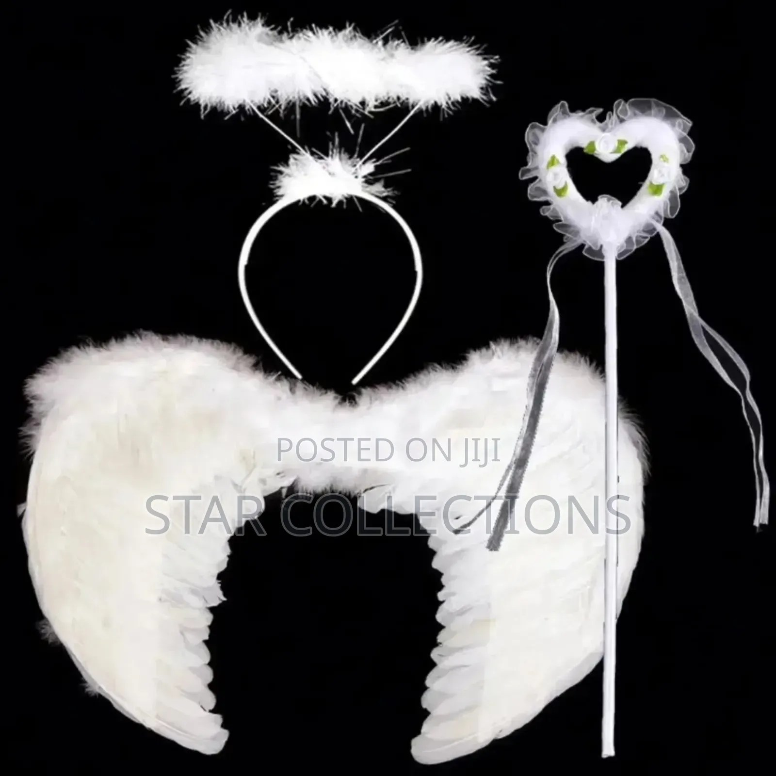 Medium White Angel Wing Set