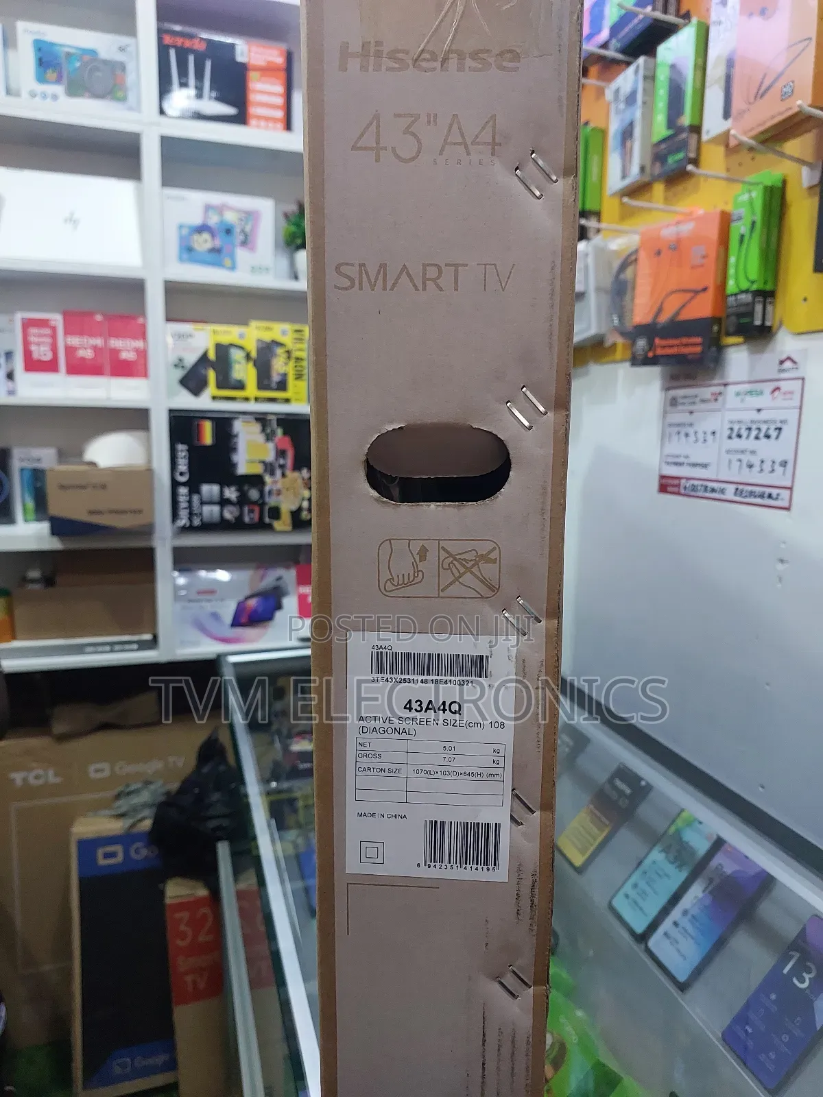Hisense 43" 43a4q (New Model) FHD Smart Frameless Tv
