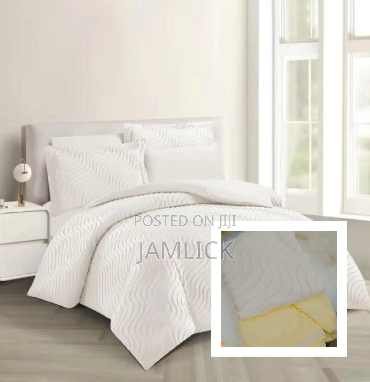 Luxury Tufted Wave Duvet Cover Set –Sk