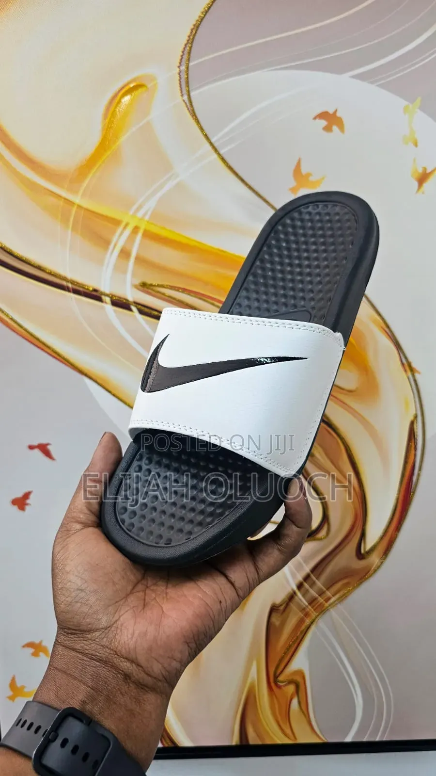 Nike Slides -Black/White/Green/Grey