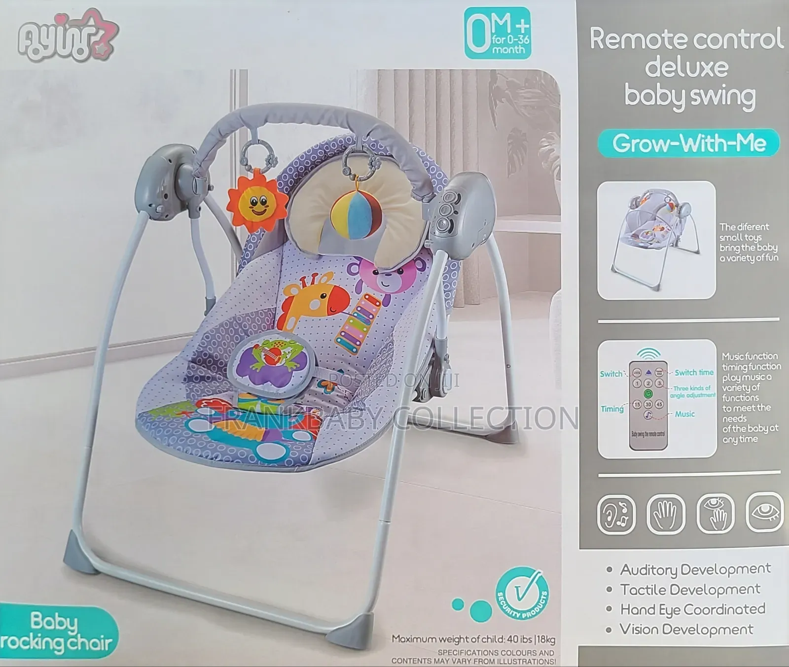Soothing Touch Electric/Battery Baby Swing.