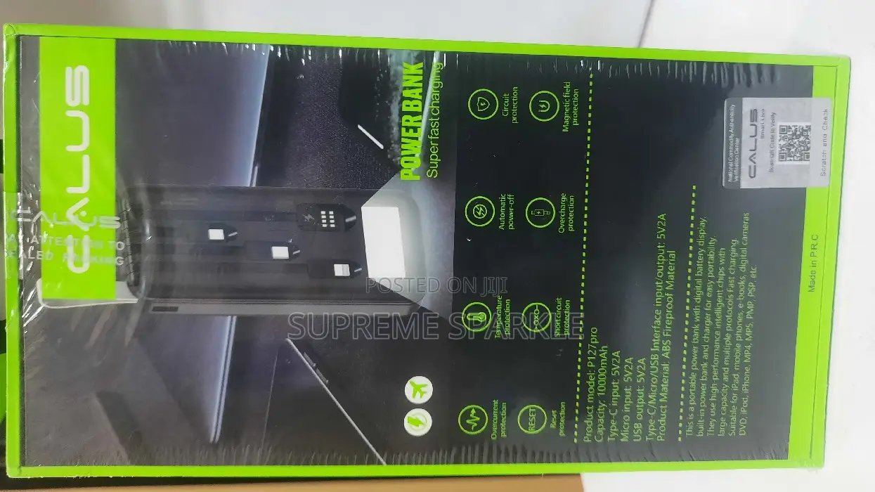 Calus P127 Pro 10000 Mah Fast Charging Power Bank.