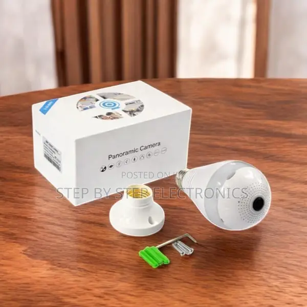 Smart 1080p Wifi Bulb Camera With Colored Night Vision Motion Alert