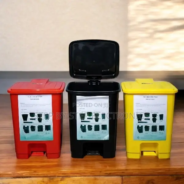 Medical Waste 30l Step Pedal Bin With Chemical Resistant Design