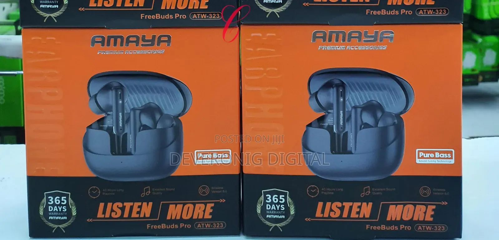 Amaya Freebuds Pro Atw-323 *40hrs Playtime* Pure Bass Earbuds