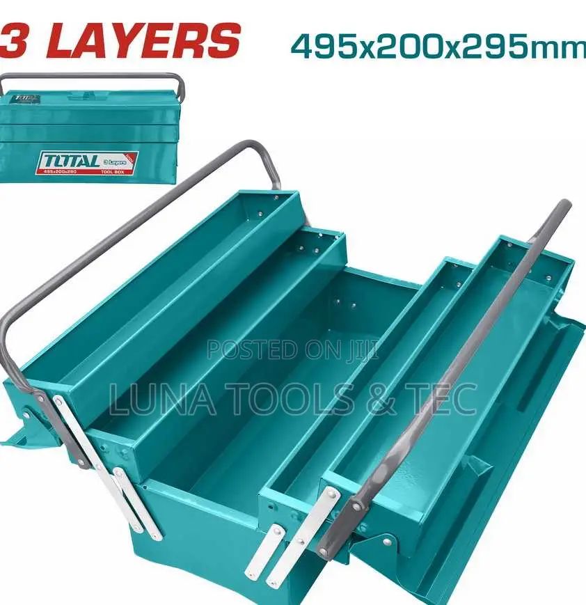 Total Tht10701 Tool Box
Size:495*200*295mm
3 Layers