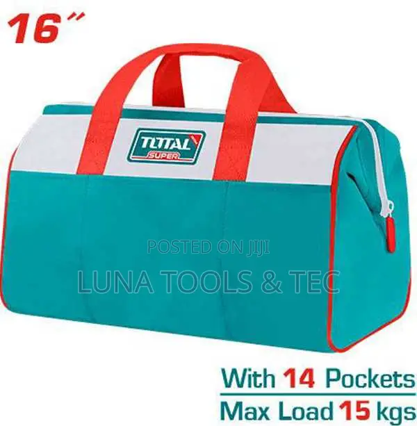 Total Tht261625 Tool Bag
Size: 16"
Max Load: 15kg