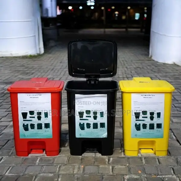 Home 30l Pedal Bin With Ergonomic Pedal Design and Non Slip Bottom