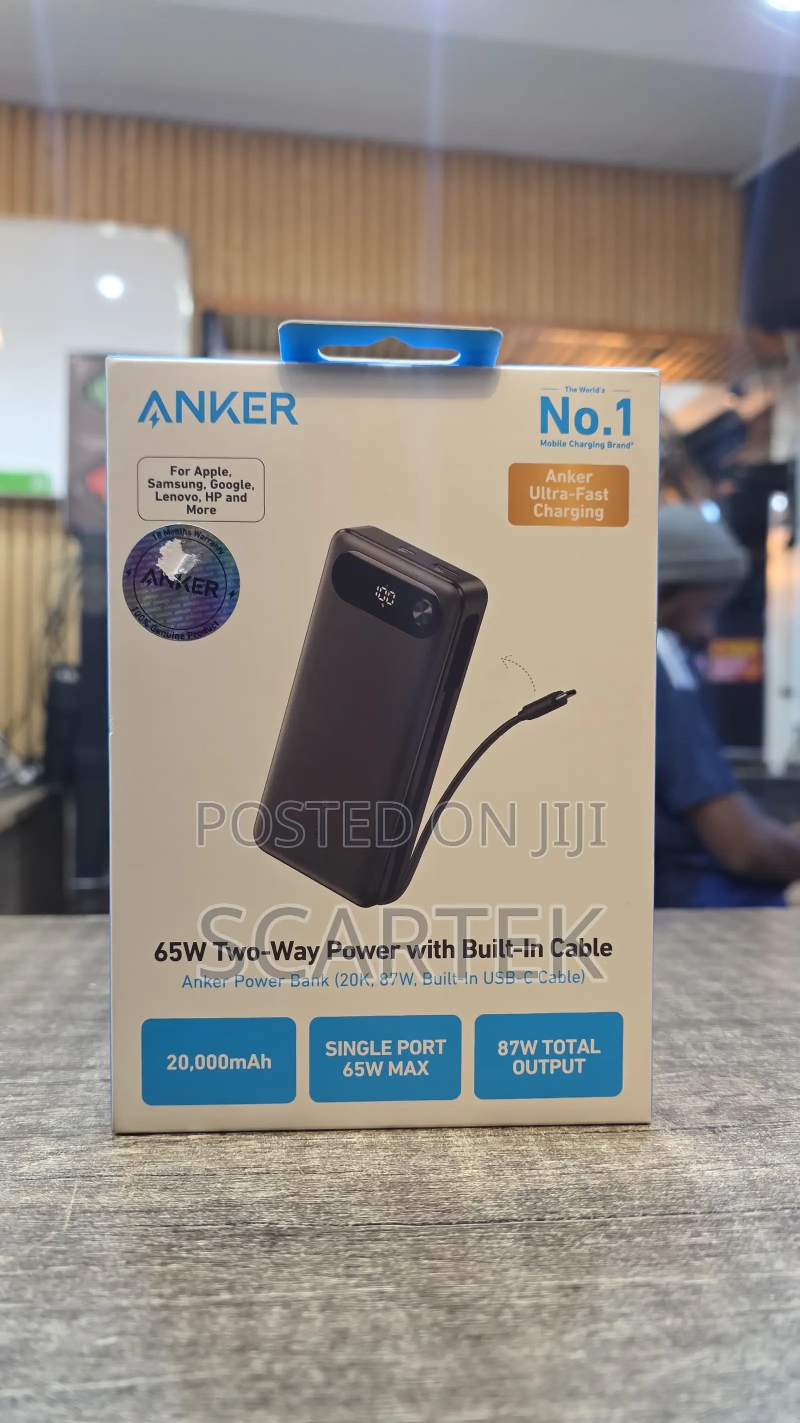 Anker 65w Two-way Power With Built-in Cable