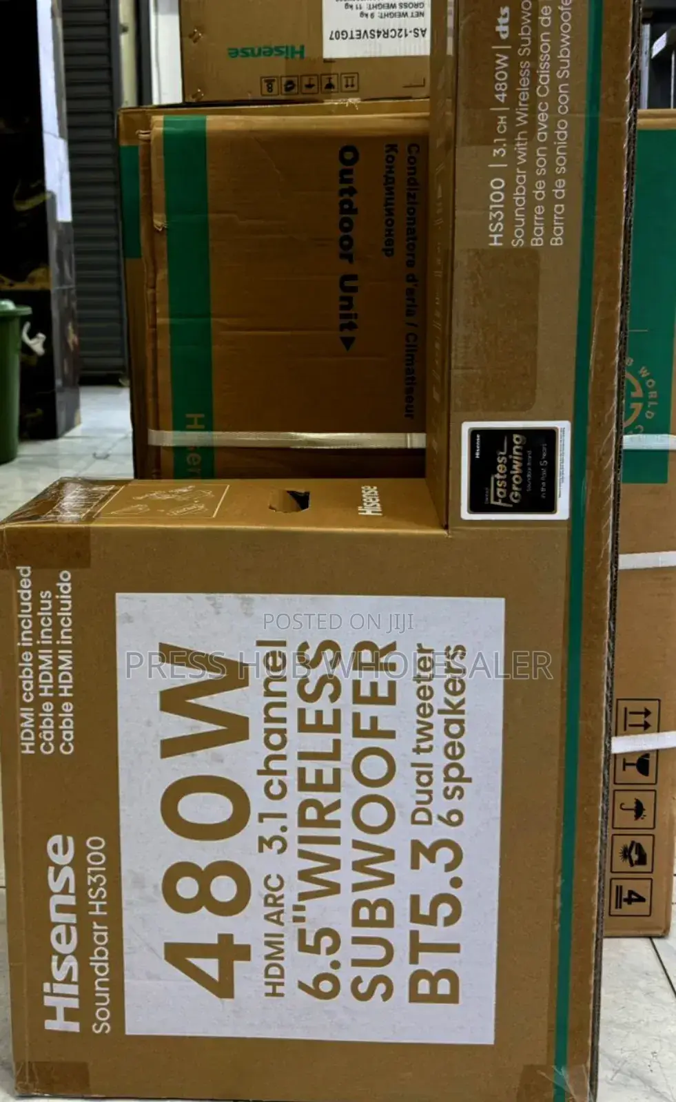 Hisense Hs3100 3.1 Channel Soundbar With a Wireless Subwoofer