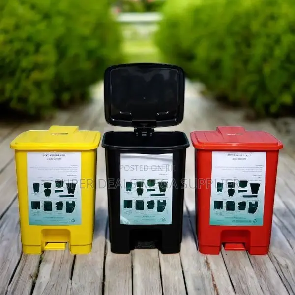 Hard Plastic Material 30l Foot Waste Pedal Bin With Smooth Surface