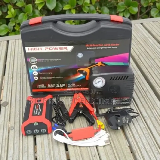 High Durability 99800mah Car Jump Starter Air Compressor Pump