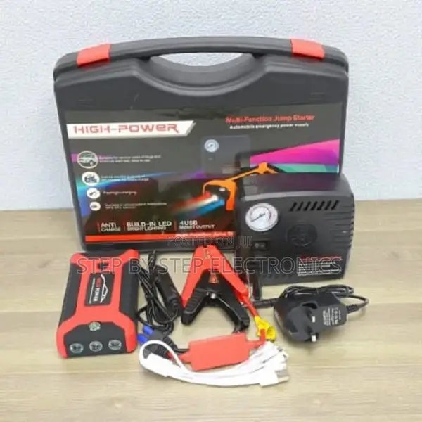 Lightweight Compact Design 99800mah Jump Starter Tire Inflator