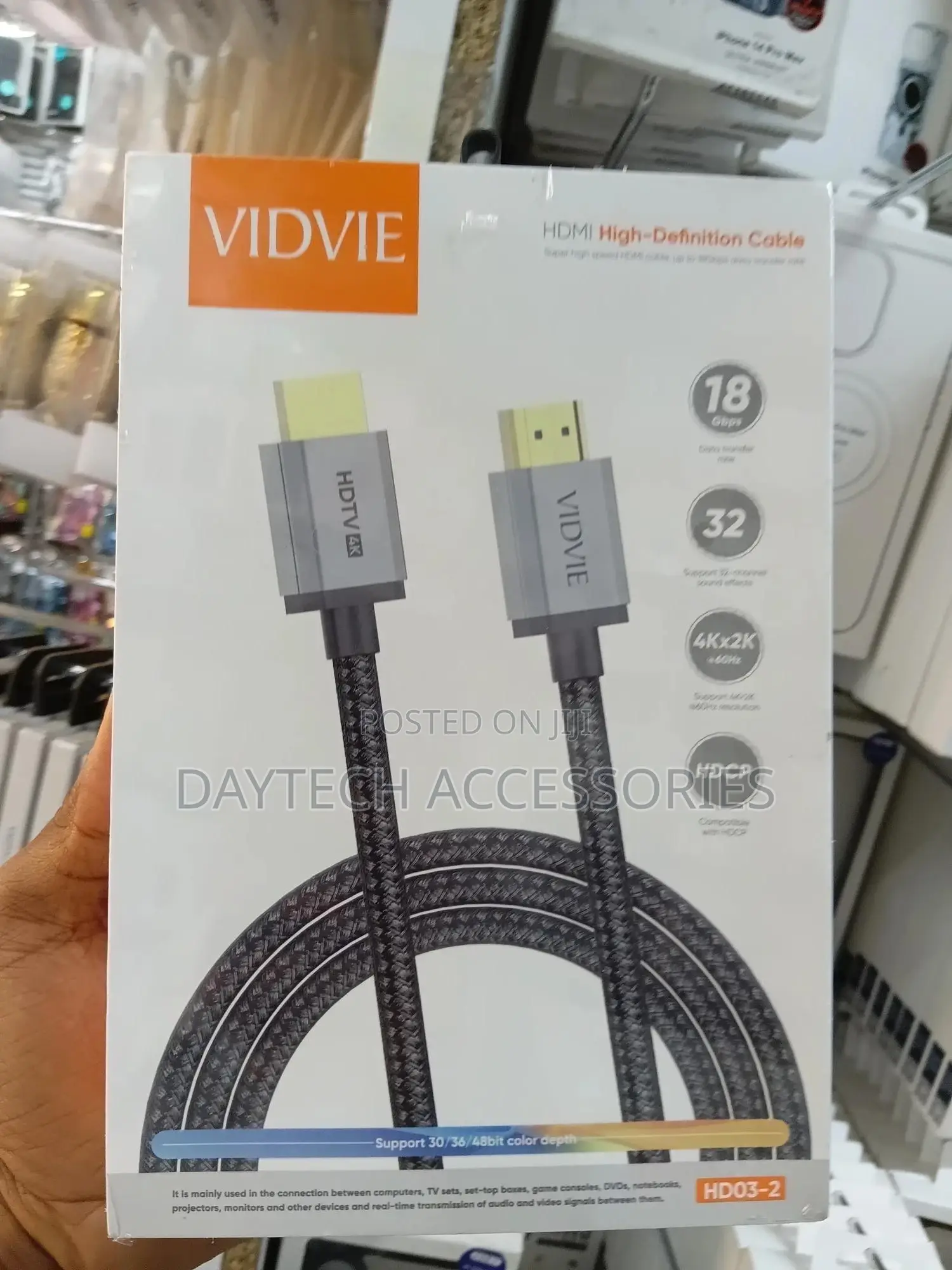 Vidvie Hdmi High Speed 18gbps Cable – 1.5 Meter