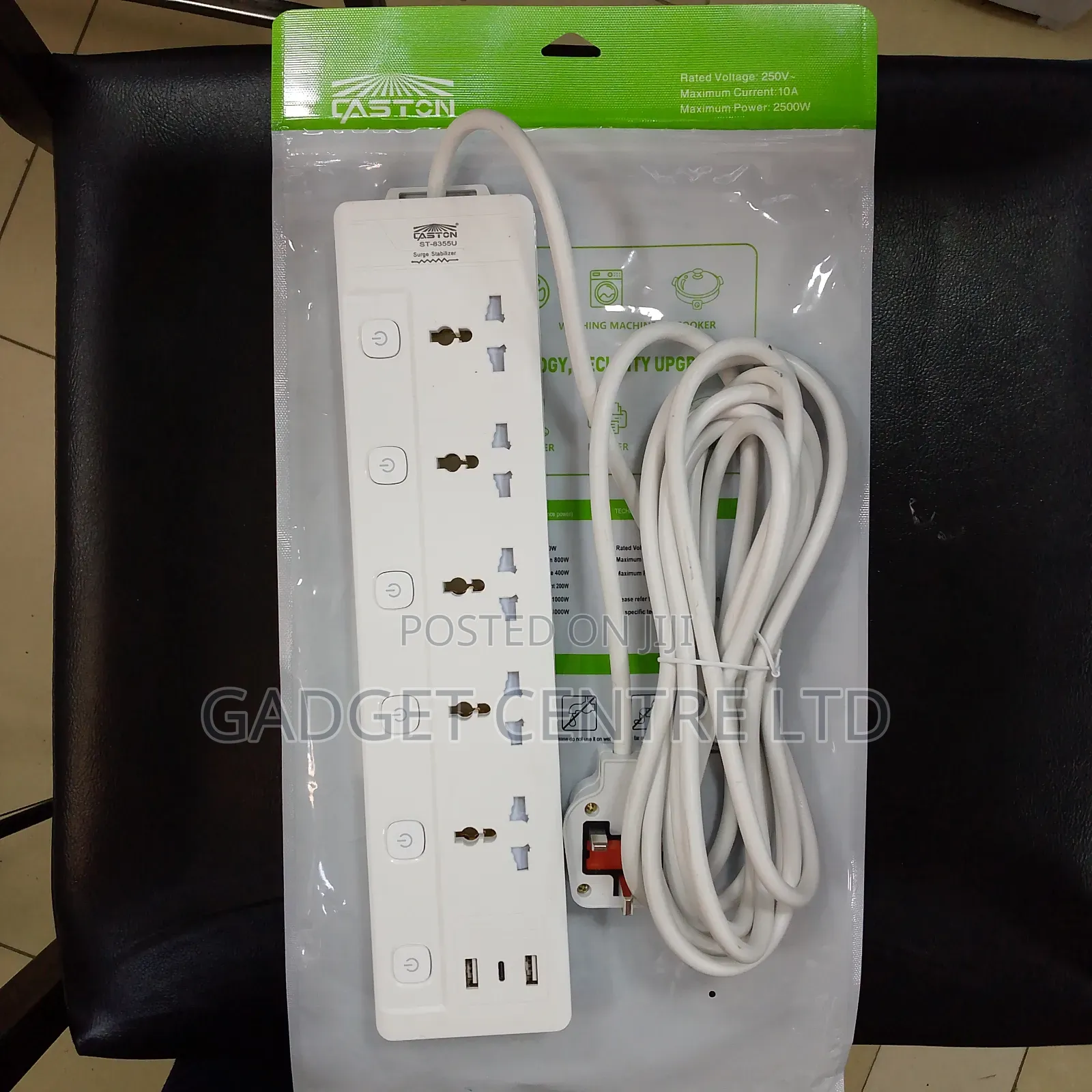 Caston 5way 5 M Extension With Usb and Type C Ports