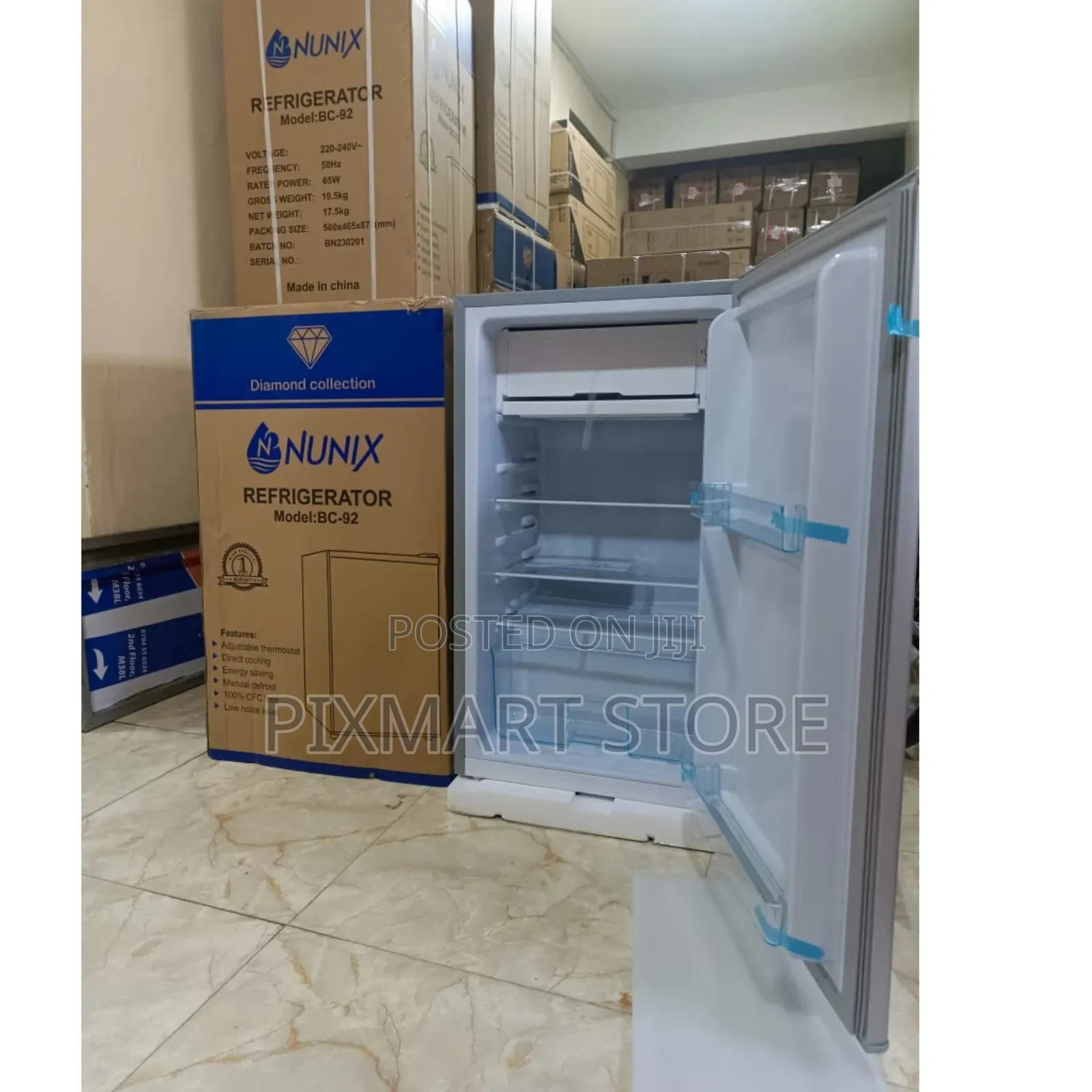 Nunix 138 L Silver Double Door Fridge – Spacious Efficient