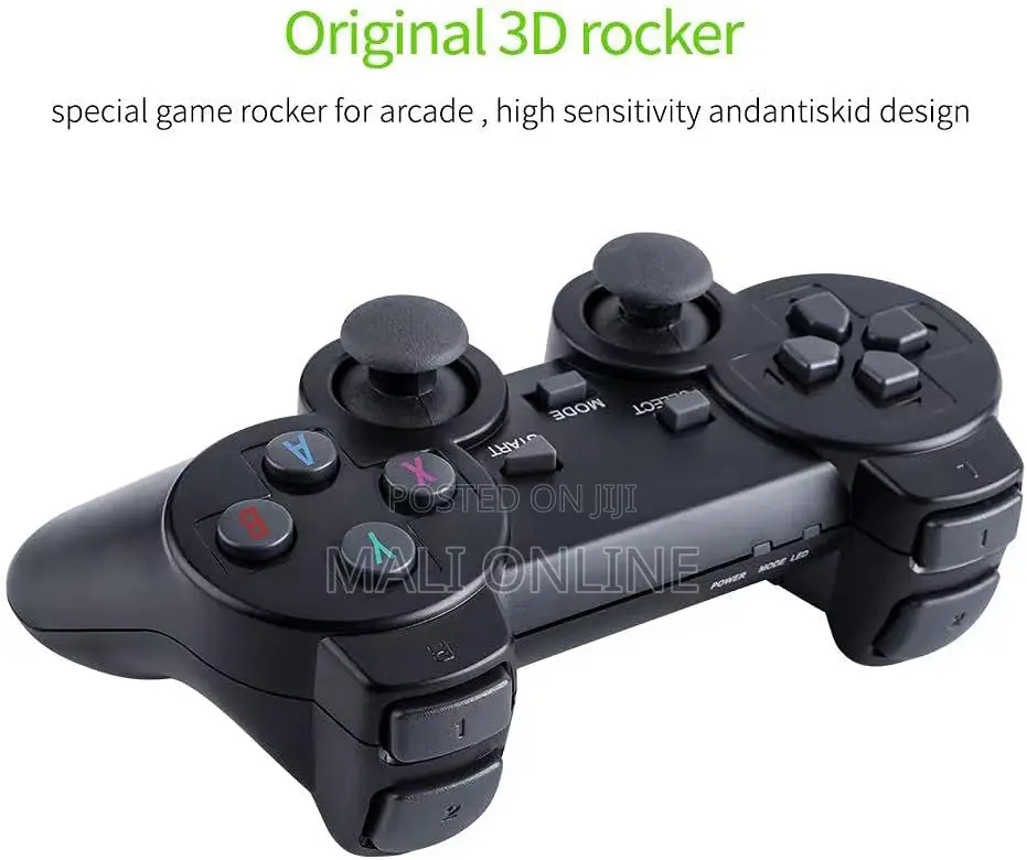 Retro Game Console Tv Stick With Dual Wireless Controllers