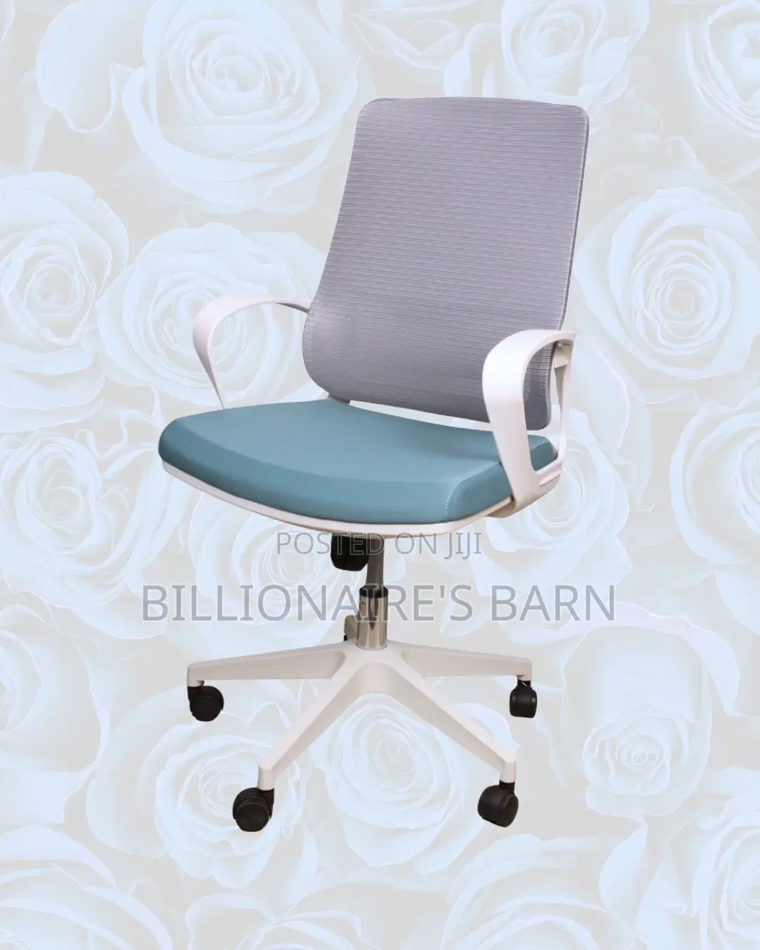 White Ergonomic Work Chair • Easy Adjustments, Cool Mesh Backrest