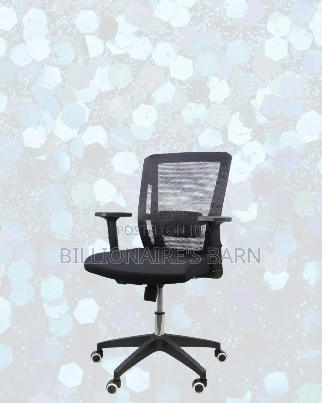 Mid-Back Office Chair • Executive Finish, Durable Nylon Base