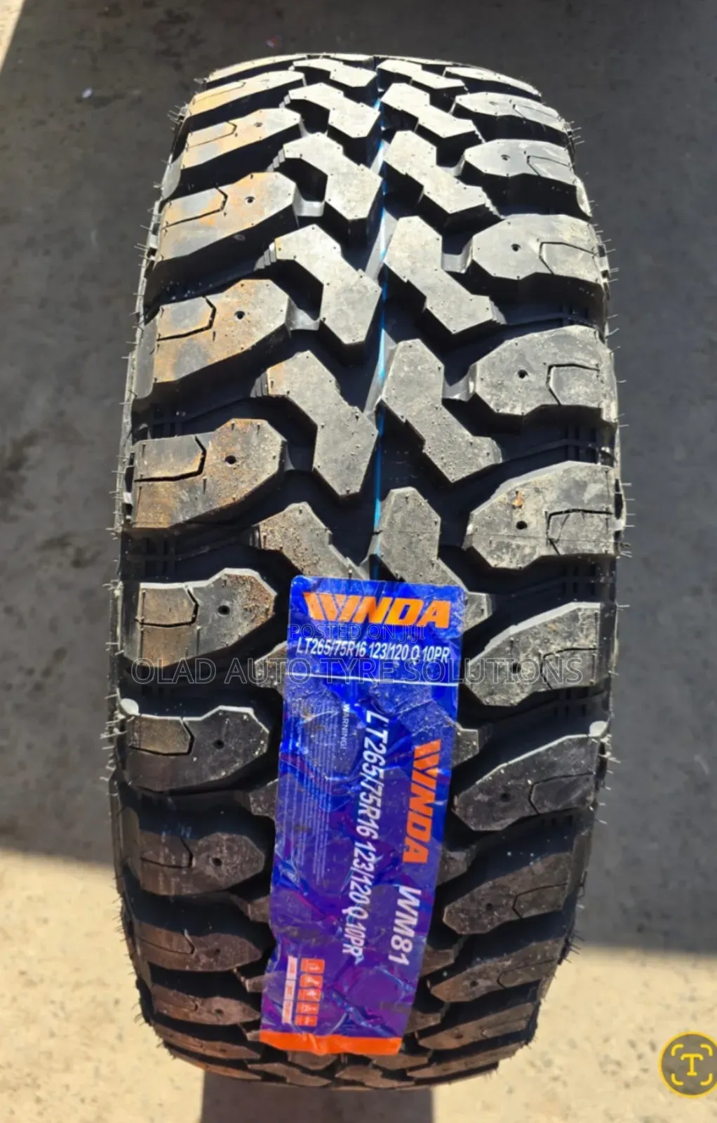 265/75r16 Winda Tyres(Mud Terrain)