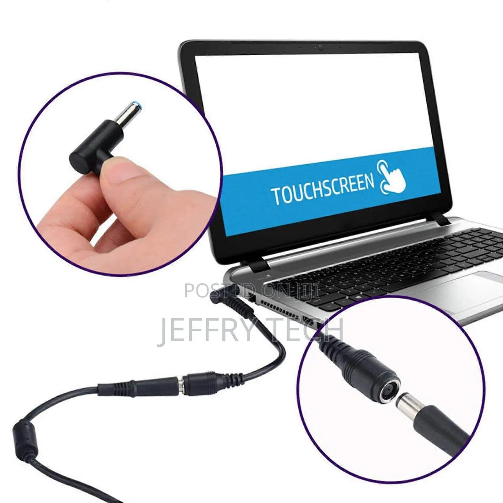 Laptop Power Supply Adapter Connectors Converters Cable for Female 7.4