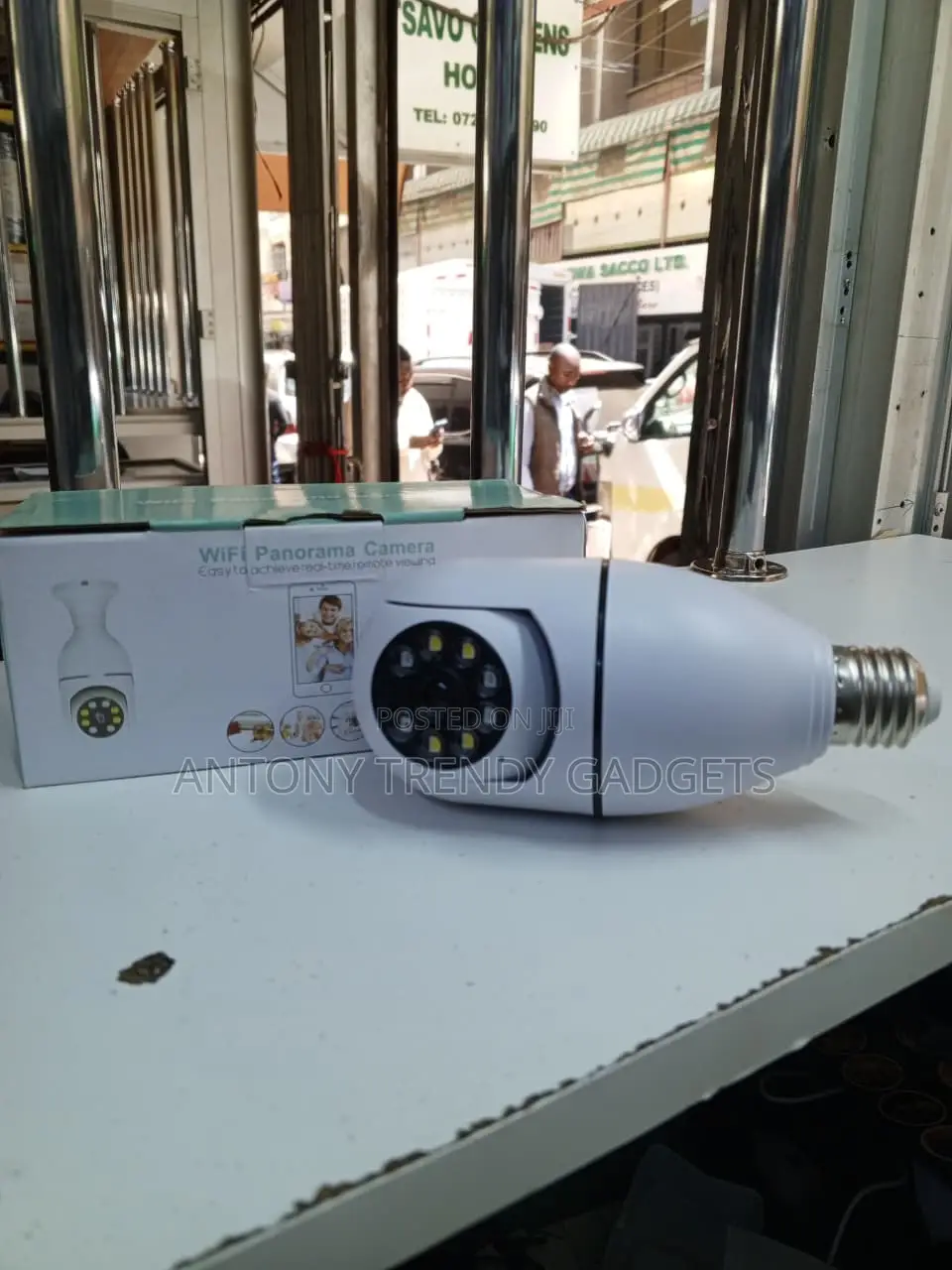360 Degree Wifi Home Security Bulb Camera V380 Pro