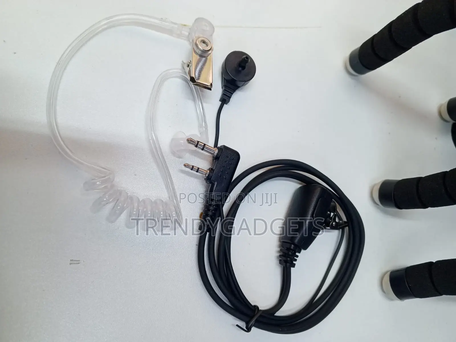 Walkie Talkie Acoustic Tube Earpiece With PTT Mic