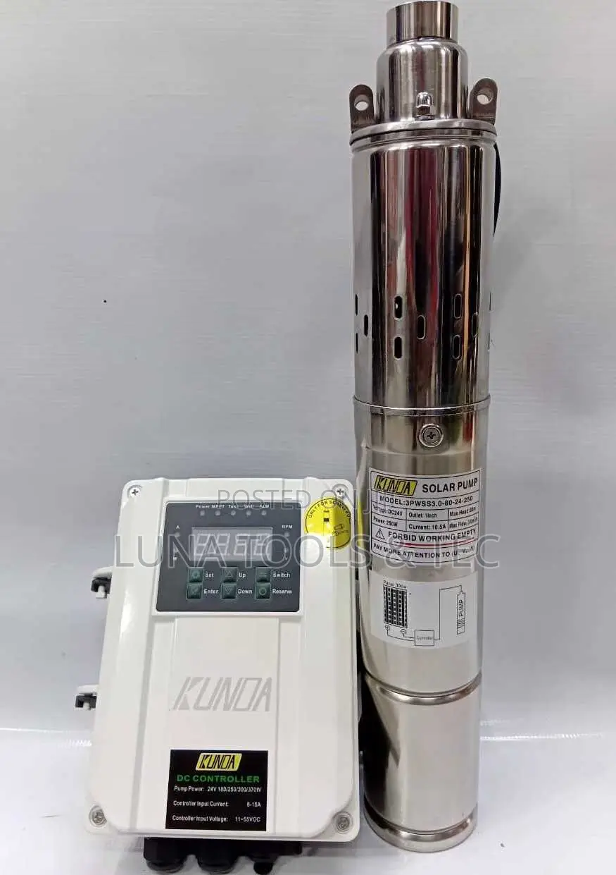 Kunda Solar Pump 250w Head 80 Meters