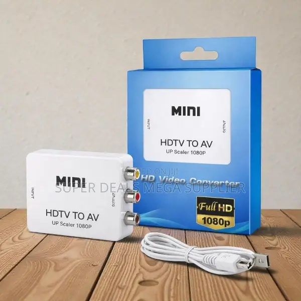 Full Hd Mini HDTV to Av Converter Hdmi to Rca With Up Scaler 1080p