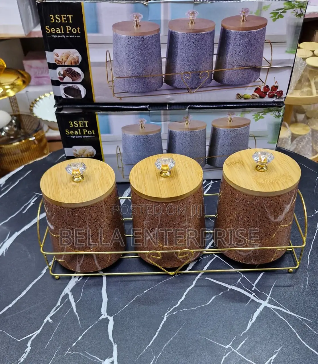 Available 3pcs Seasoning Set Condiment Jars Set