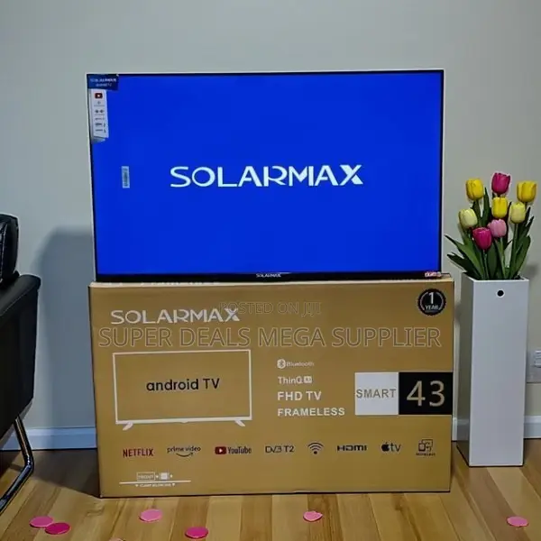 Solarmax 43 Inch Qled Smart Android Tv Bluetooth Wifi Connectivity