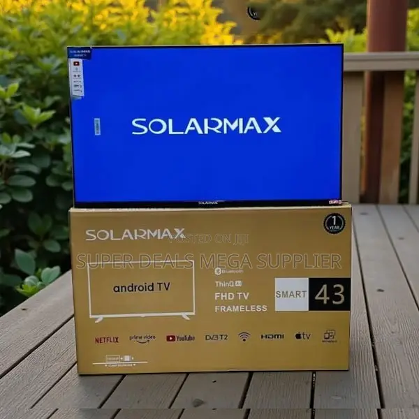 Solarmax 43 Inch Qled Smart Android Frameless Tv Wifi Support