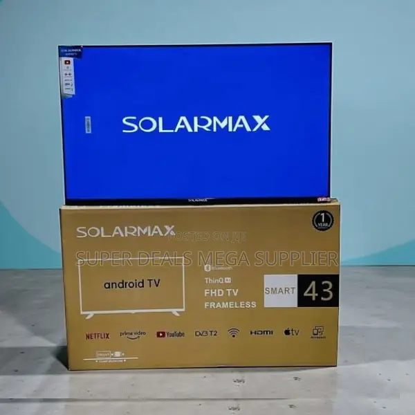 Solarmax 43 Inch Qled Smart Android Frameless Tv Crisp Picture