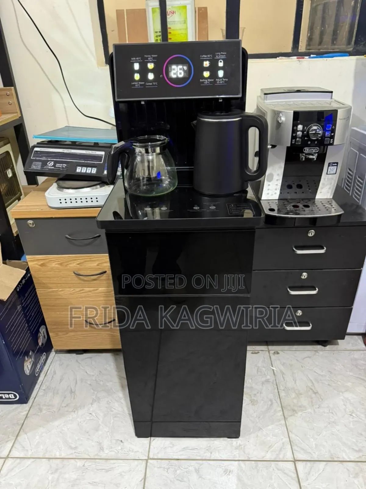 Electromate Bottom Load Hot $ Cold Water Dispenser With Coffee Maker