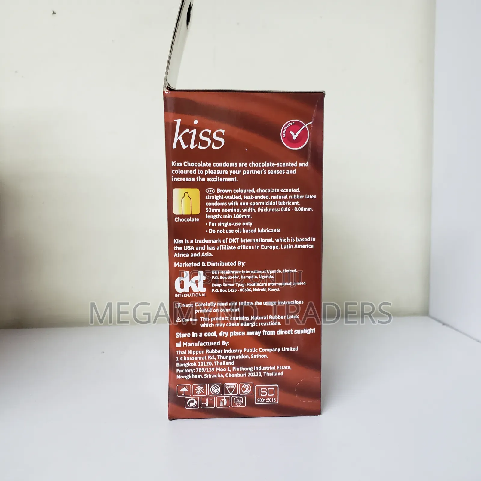 72pc Kiss Strawberry Condoms / Premium Lubricated Protection Condoms