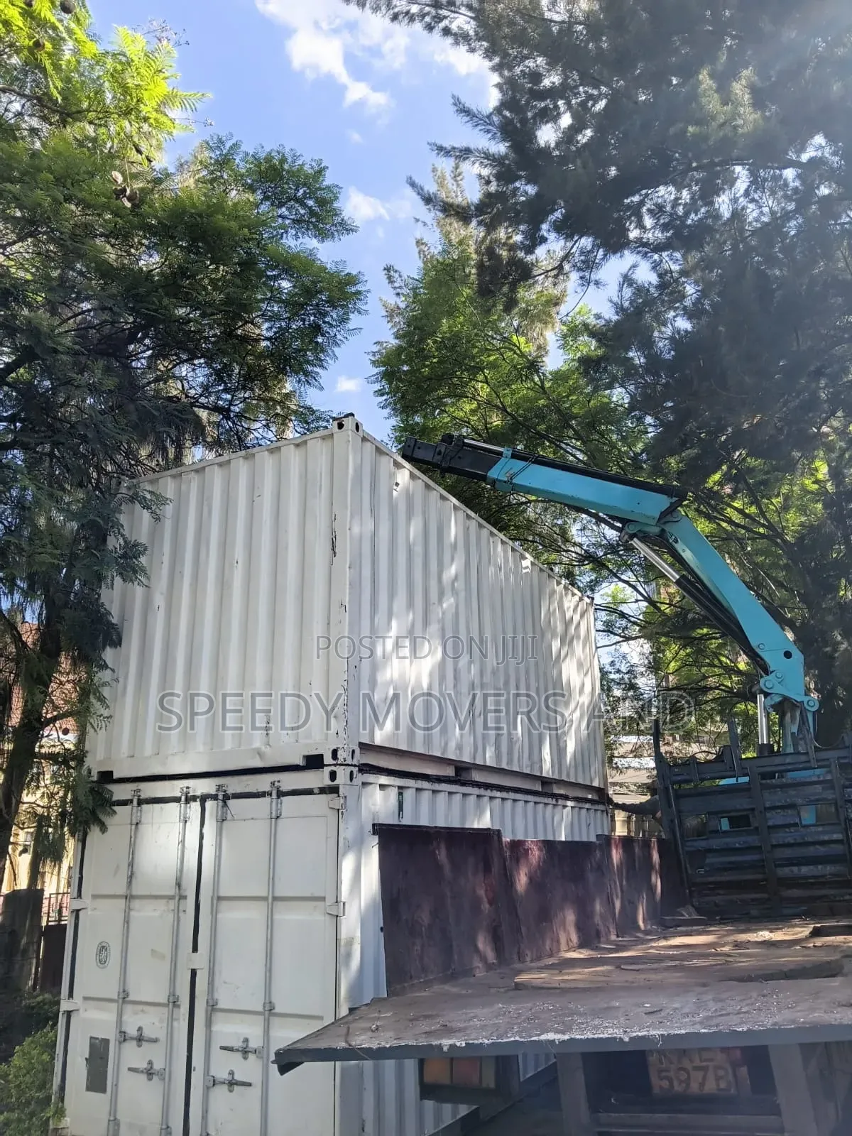 Transit Trucks With Lifting Cranes for Logistics Services Are Ready