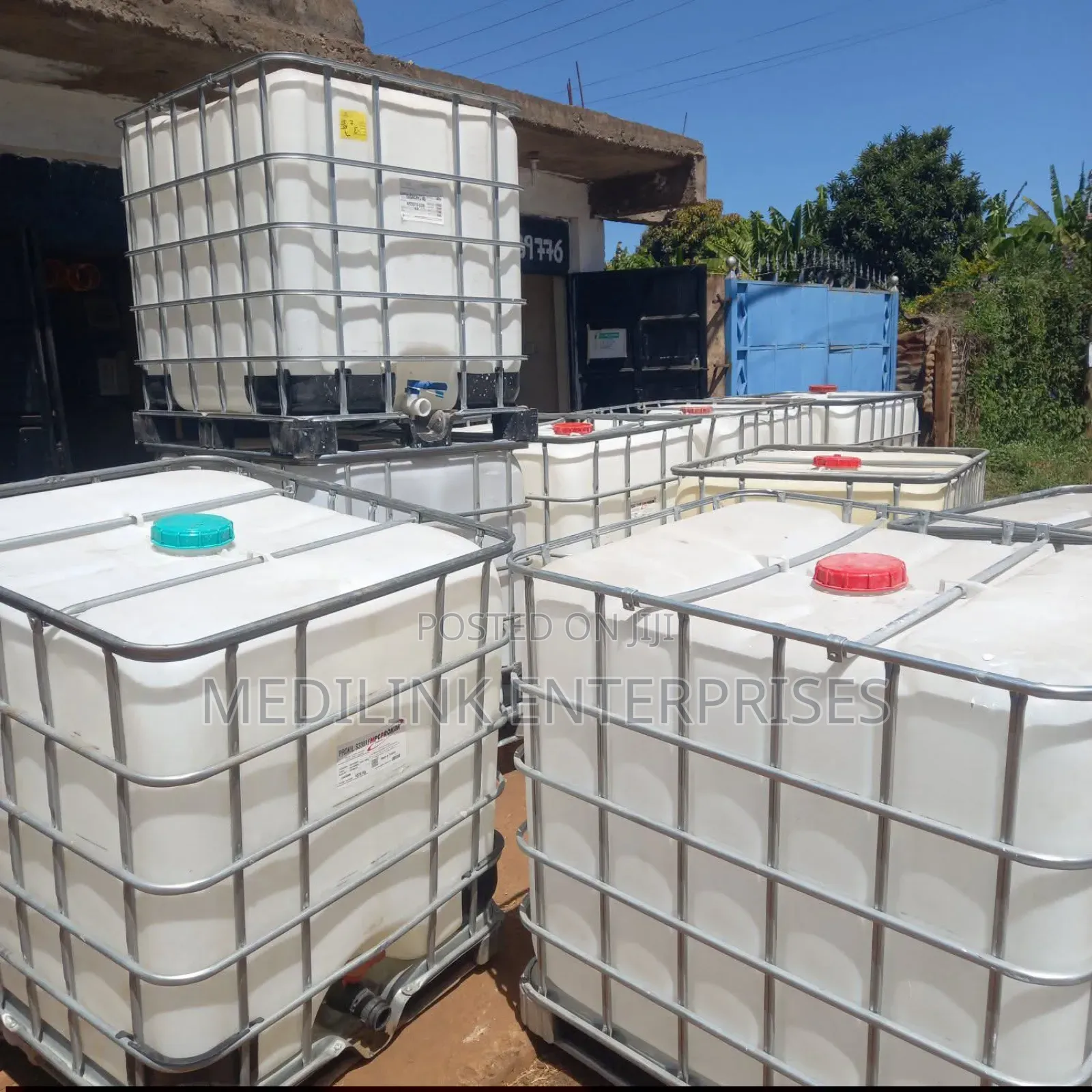 1000l Steel Caged Tanks