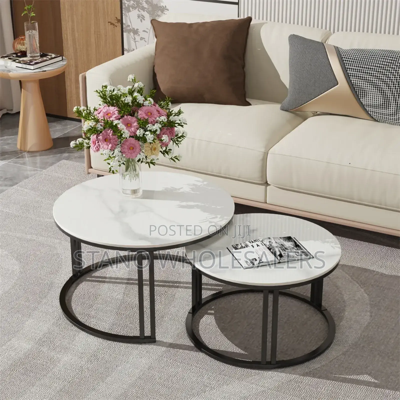 Pure Marble Nesting Table