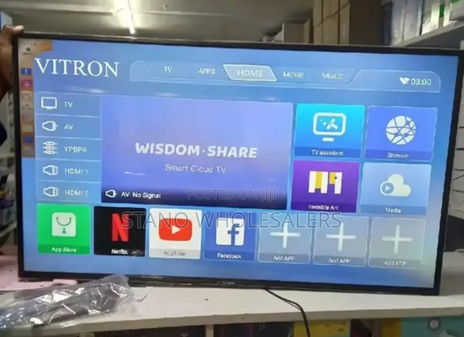 Vitron Frameless 43inc Smart Tv