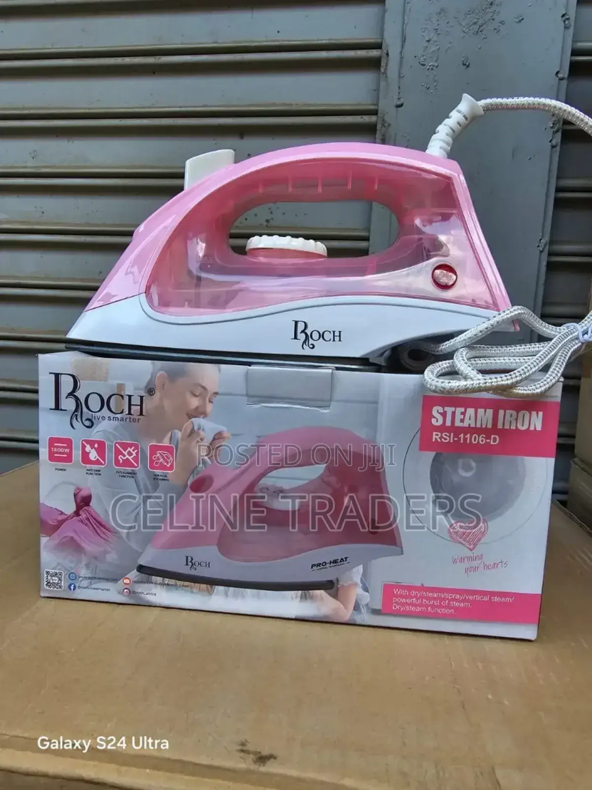 Roch Steam Iron Box, Model Rsi-1106-D.