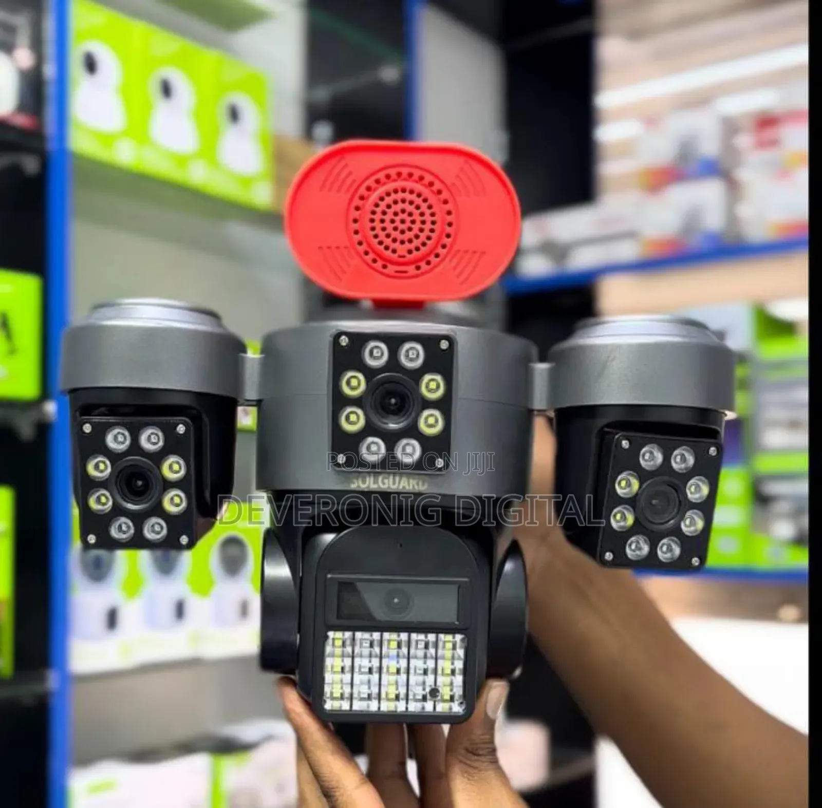 4 Lens 4g Solar CCTV Camera