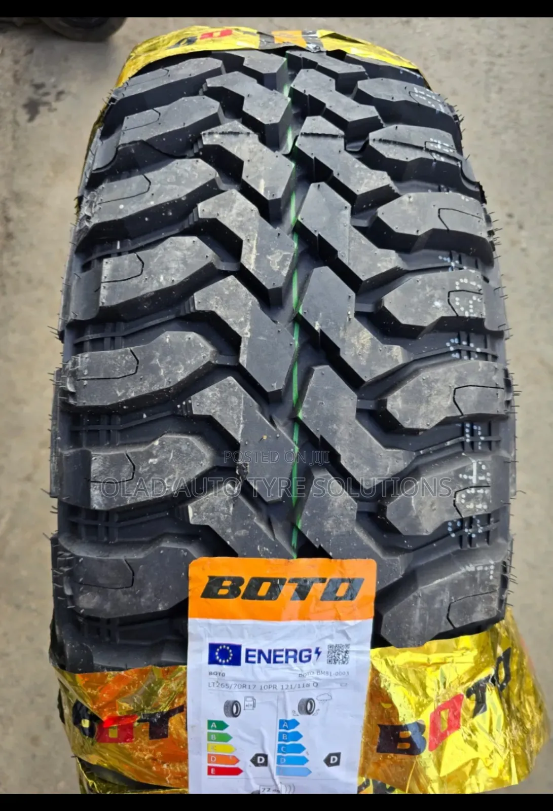 265/70r17 Boto Tyres(Mud Terrain)