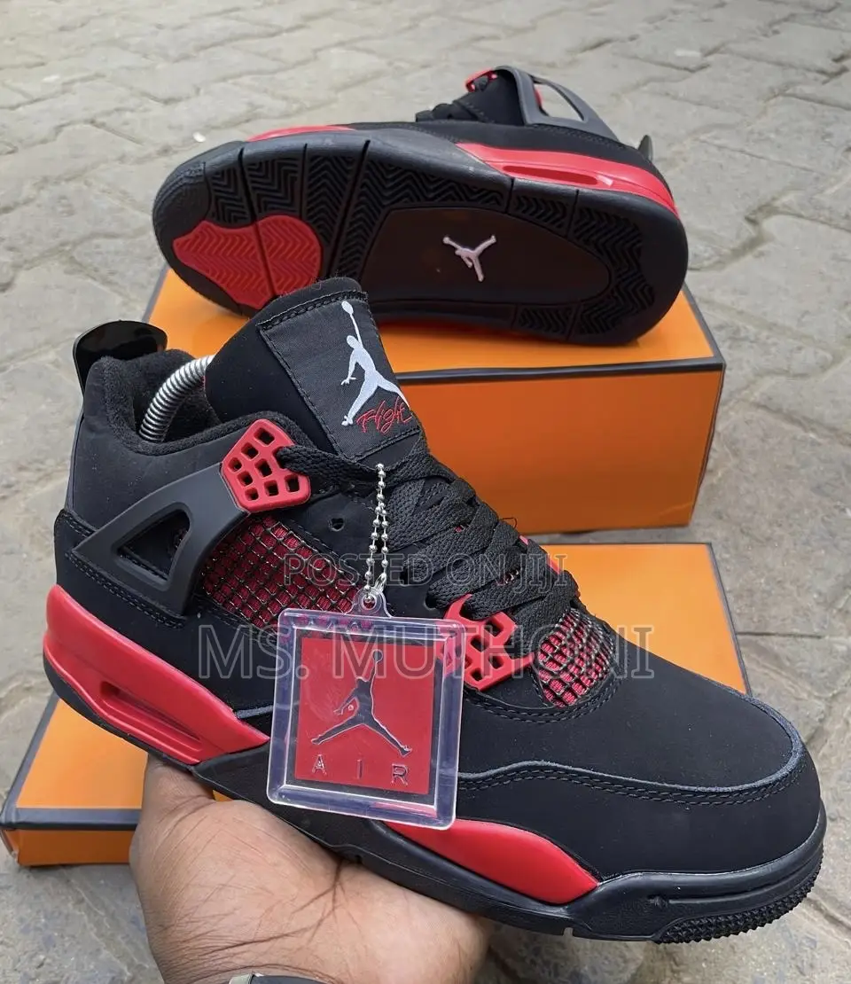 Nike Air Jordan 4 Retro Royalty , Black Cat ,Red Thunder