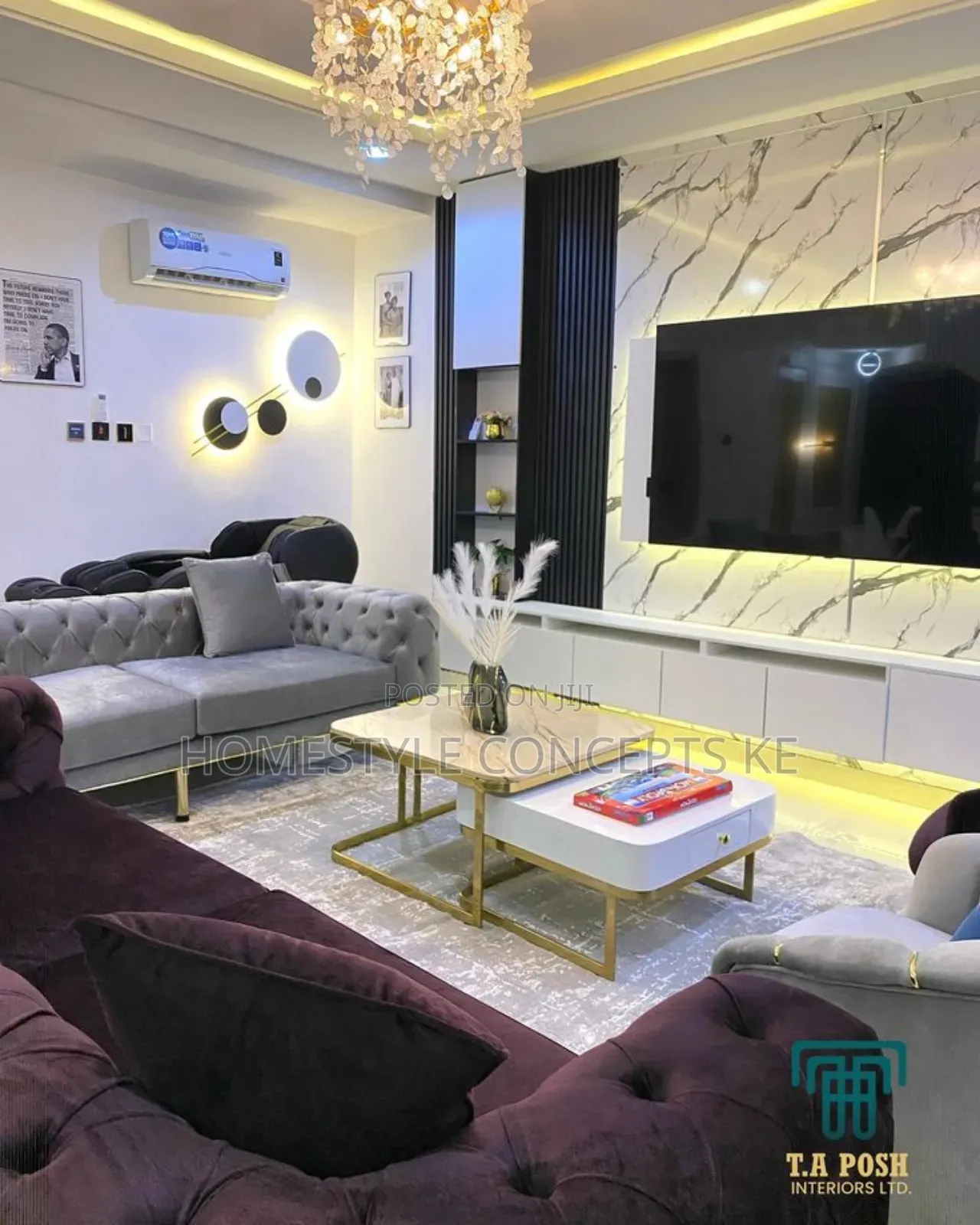 Renovation Design Kitchen Gypsum Ceiling Bathroom Tv Unit Lighting