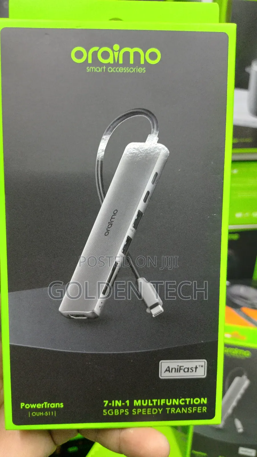 Oraimo Powertrans Usb-C Hub 7-in-1 Adapter Docking Station